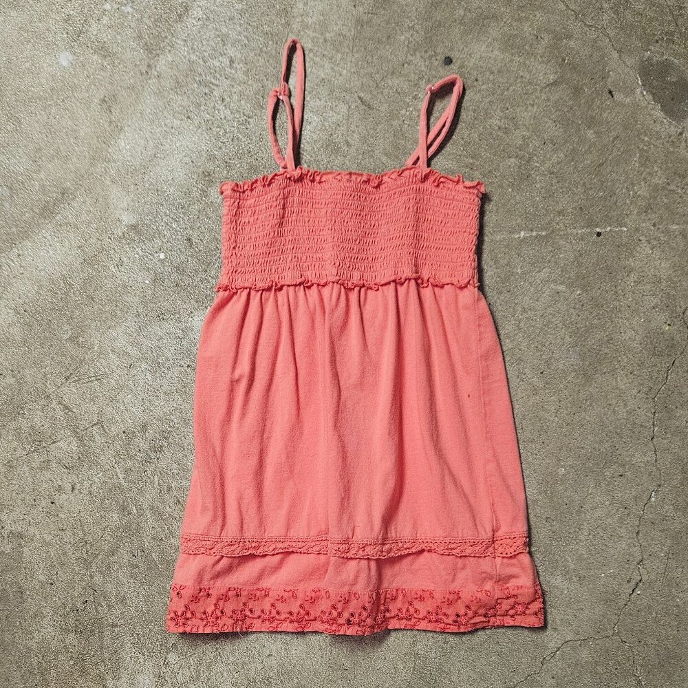 D-Signed Coral Tunic Top - Medium Child Size